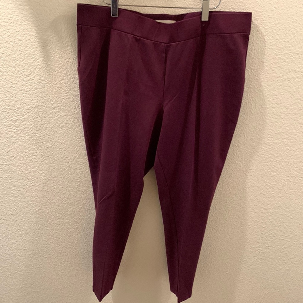 Women’s Nicki Minaj Burgundy Pull On Stretch Leggings